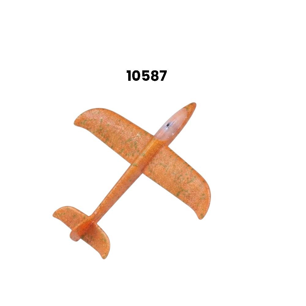 Baby Cele LED Foam Airplane Glider Toy 10587 (Orange)