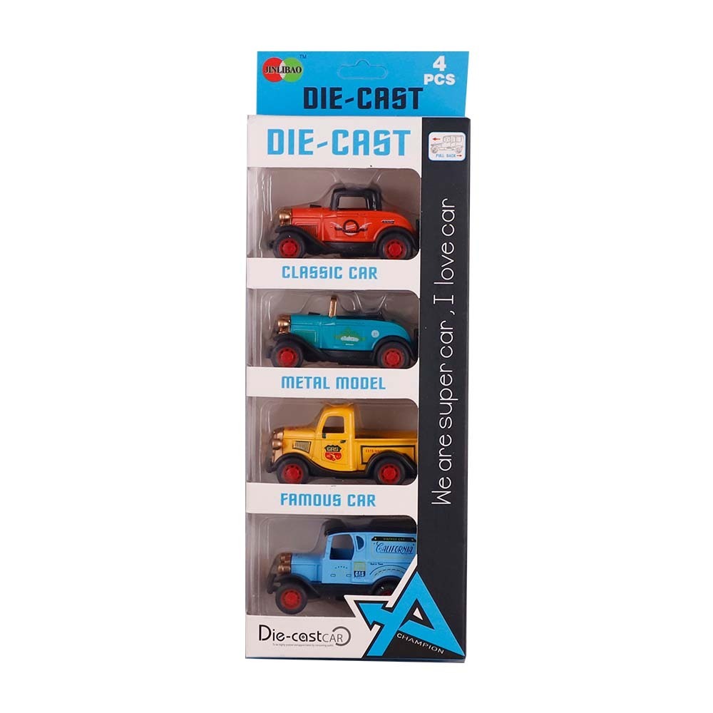 FG Die-Cast Classic Metal Car 4PCS No.836C