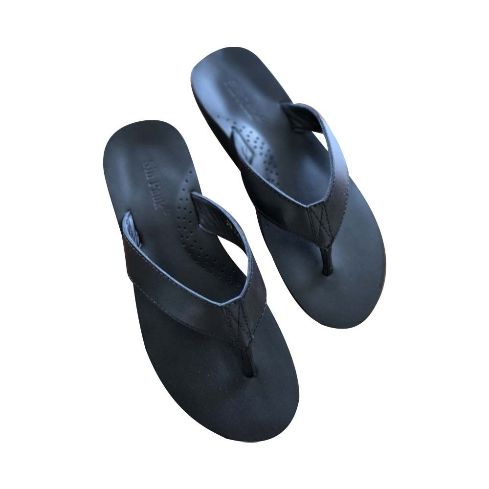 Sin Pauk 100 % Leather Men Slippers SR-24-1 (No-39)