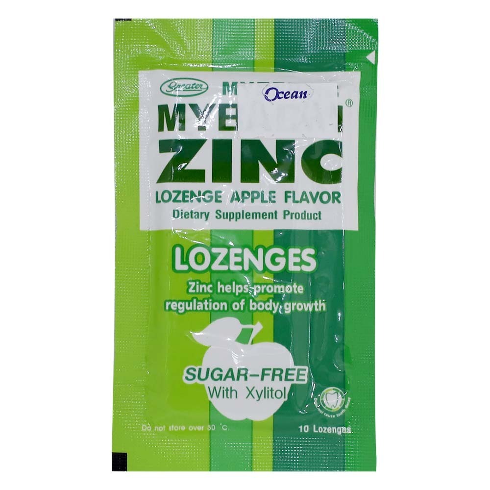 Mybacin Zinc Lozenge Apple Flavor 10Lozenges