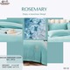 Rosemary Brocade Double Bedsheet Set SD-12 light Blue