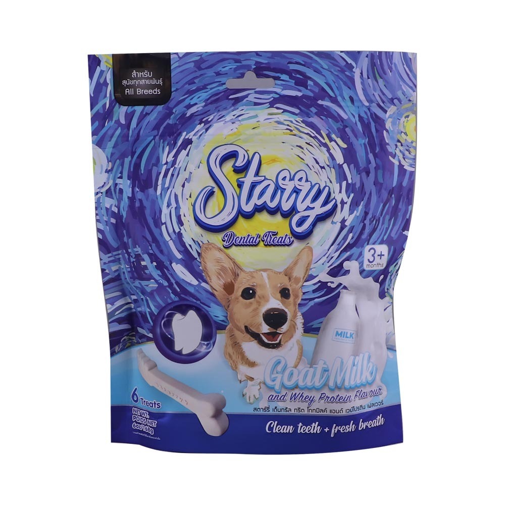 Starry Dental Treats Goat Milk 168G