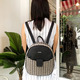 Konoko Circle Backpack Black Tweed K1018