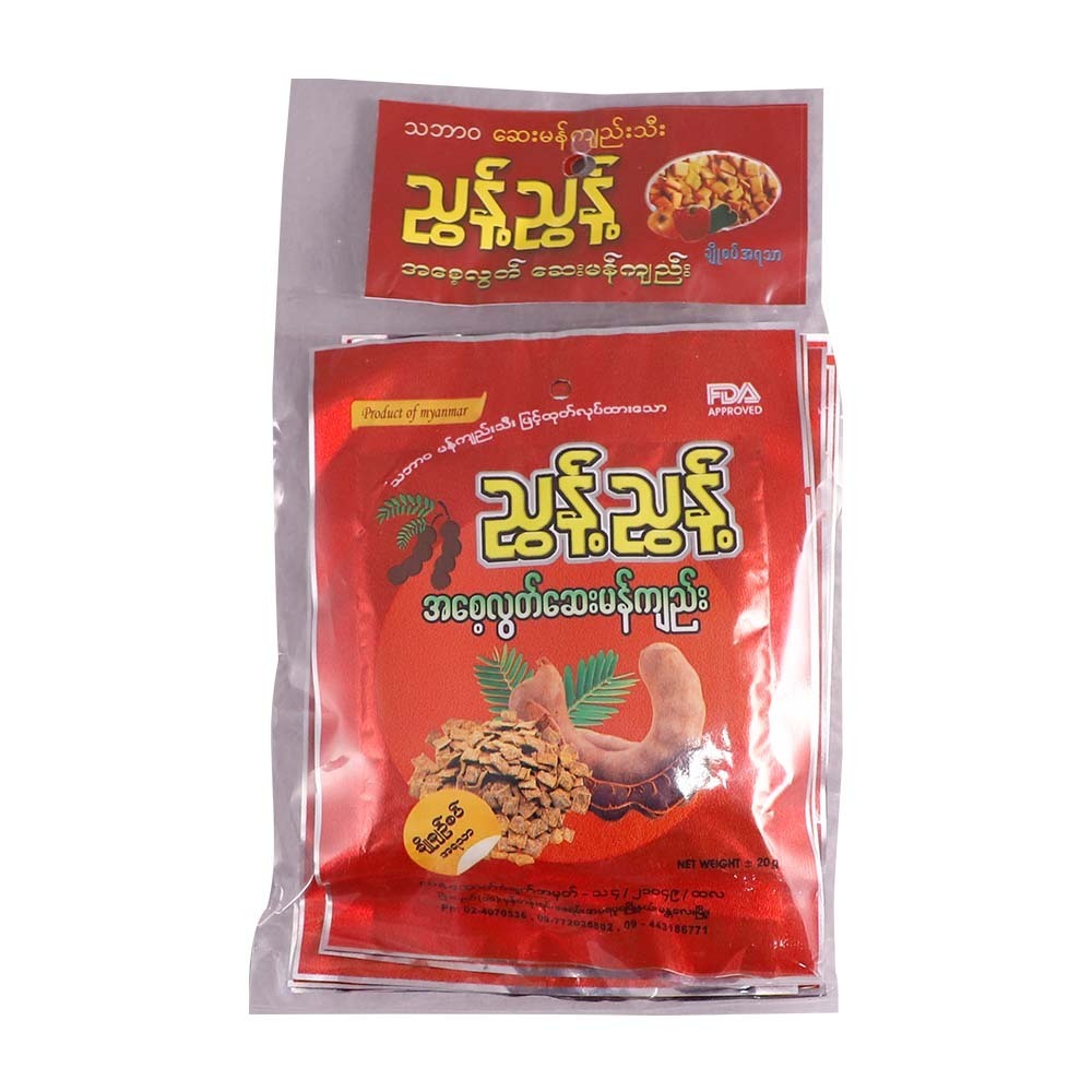 Nyunt Nyunt Medicated Tamarind Seedless 10PCS 200G