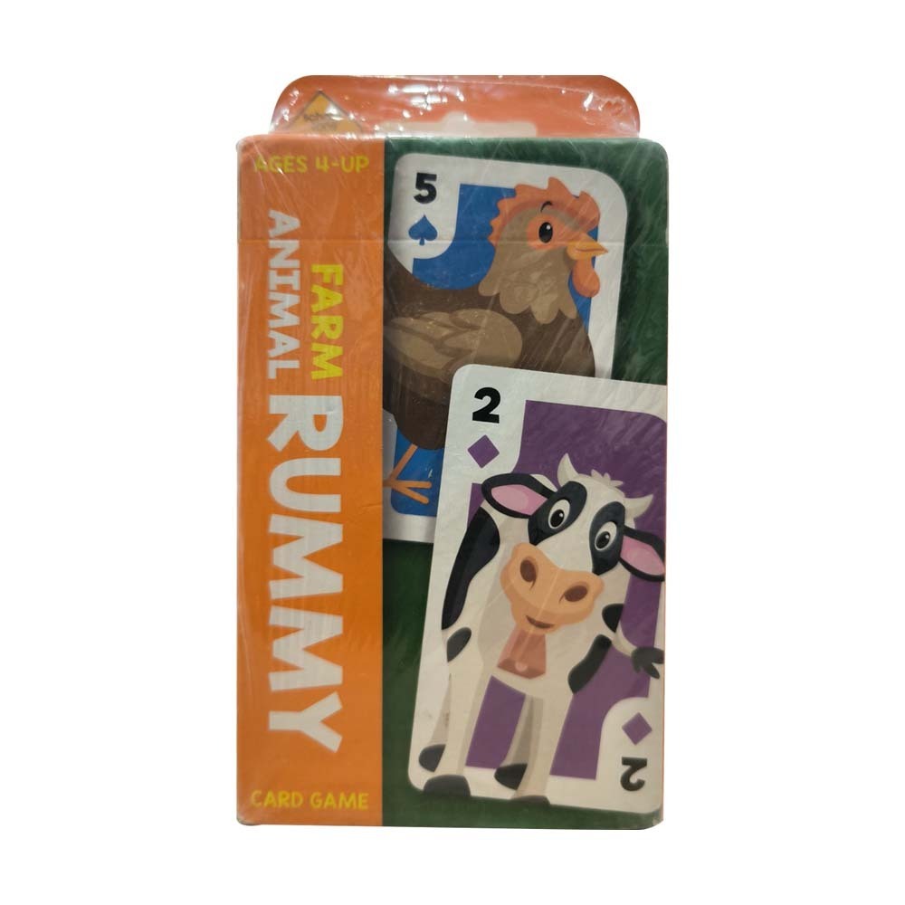 School Zone Farm Animal Rummy  Flash Card Game