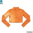 The Ori Women Long Sleeve Top TOHM014 Orange Large
