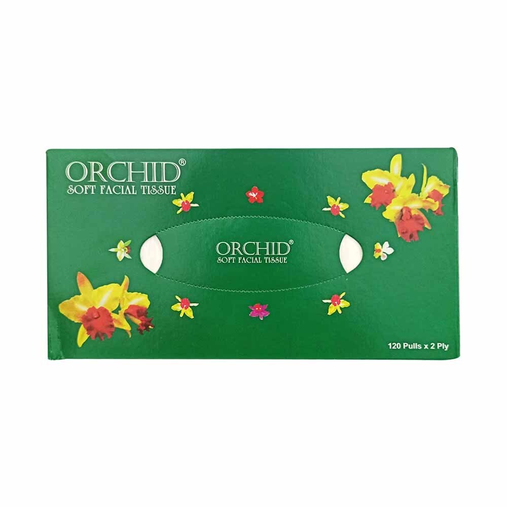 Orchid Facial Tissue Box 2Ply 120 Sheet
