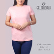 Cottonfield Women Short Sleeve Plain T-shirt C97 (Small)