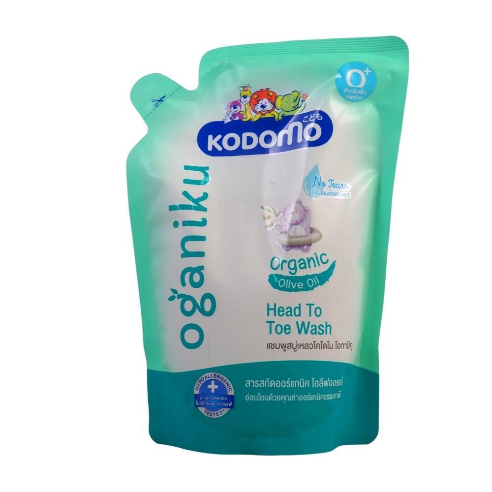Kodomo Head To Toe Wash Olive Oil 380ML Refill KODOMO Brands