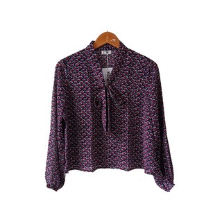 Kudos Chiffon Woman Blouse B-008 Brown Large