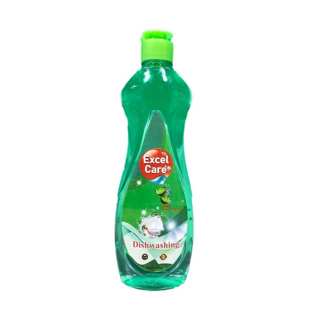 Excel Care Dishwashing Liquid (Lime) 480ML