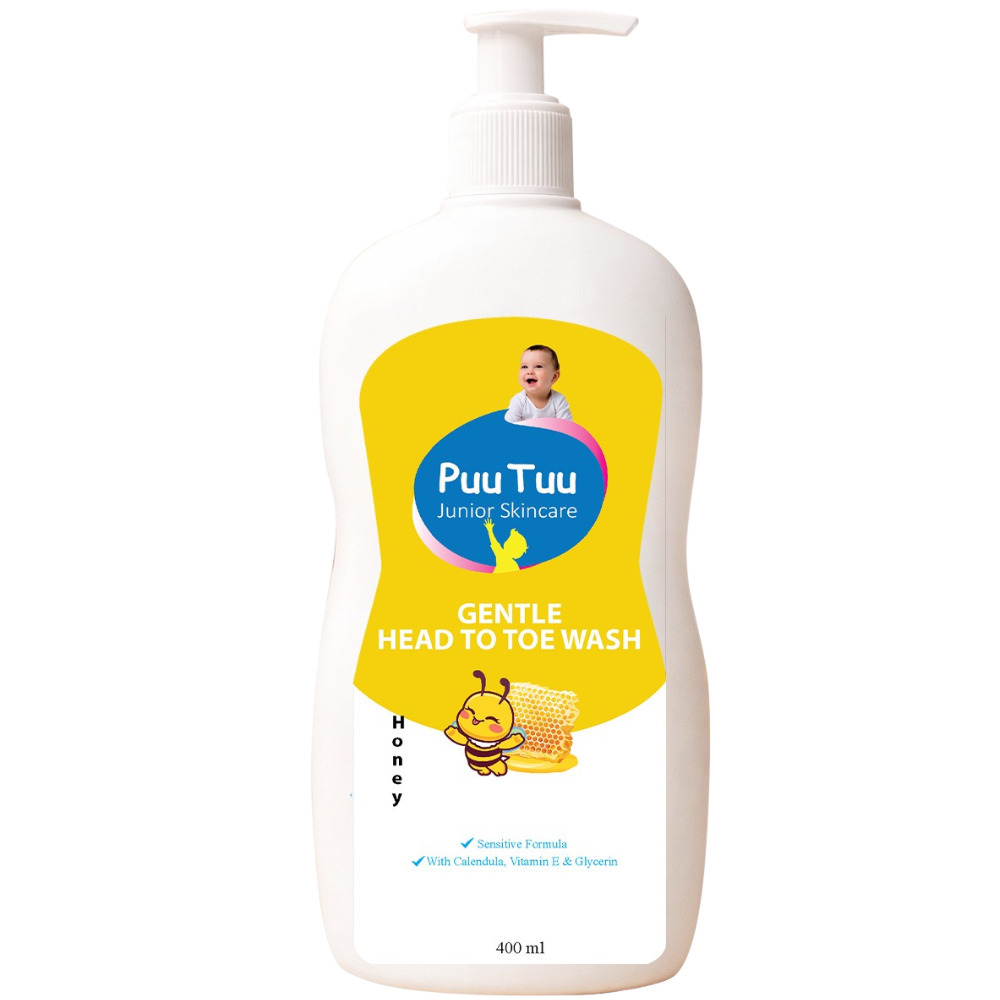 Puu Tuu Gentle Head To Toe Wash (Honey) 400ML