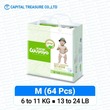 Wuyoyo Baby Diaper Jumbo Tape M-64PCS 6971102 090036
