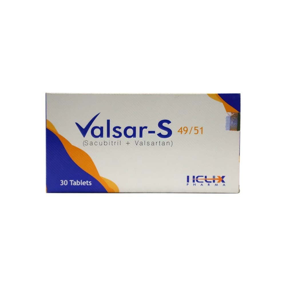 Valsar-S 49/51 Sacubitril & Valsartan 10PCS x 3