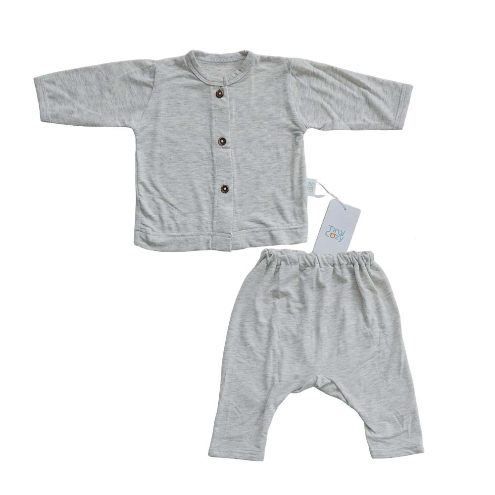 TC10212M Tiny Cozy Baby Comfy Set Light Grey