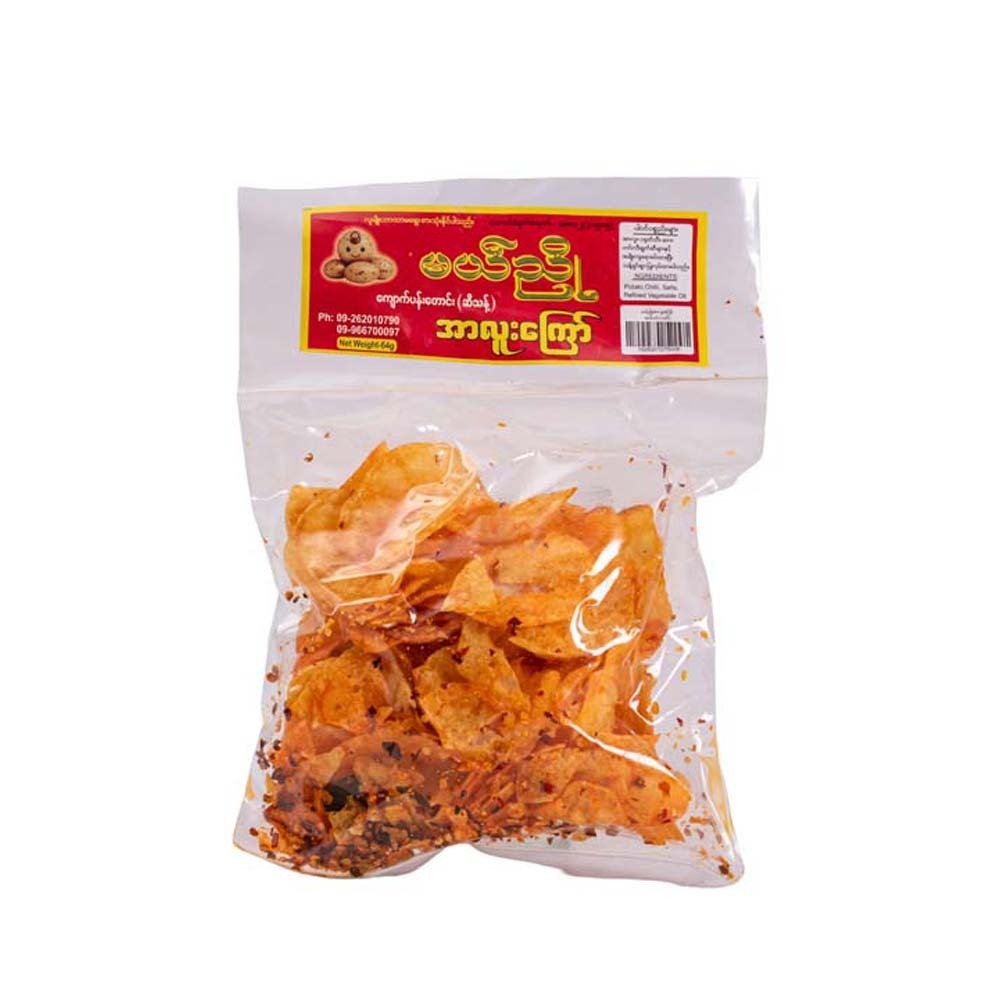 Mel Nyo Fried Potato Chip Spicy 64G