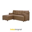 Winner H-JAY/P PVC L-Shape Sofa/R Brown