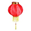 Uncle Gyi Round Paper Lantern with Tassel 10in