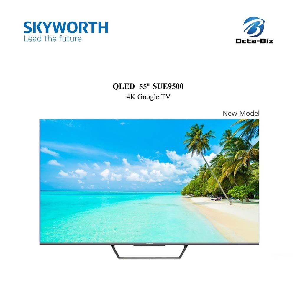 SKYWORTH QLED 55" 4K Google TV  Slake Gray 55 SUE9500