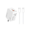 GADGET MAX GC06 White Type C to Type C 45W Charger Set (490154)