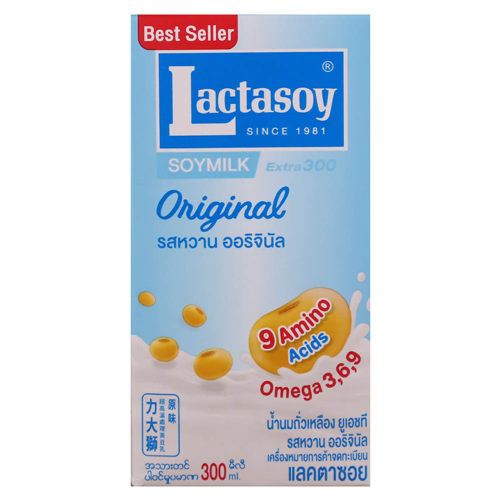 Lactasoy Original Sweetened UHT Soy Milk 300ML