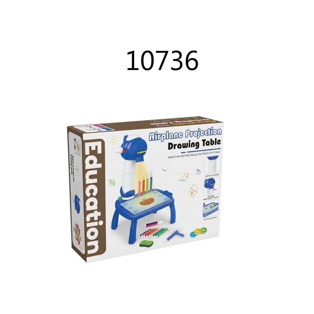 Baby Cele Airplane Projection Drawing Table 10736 Blue