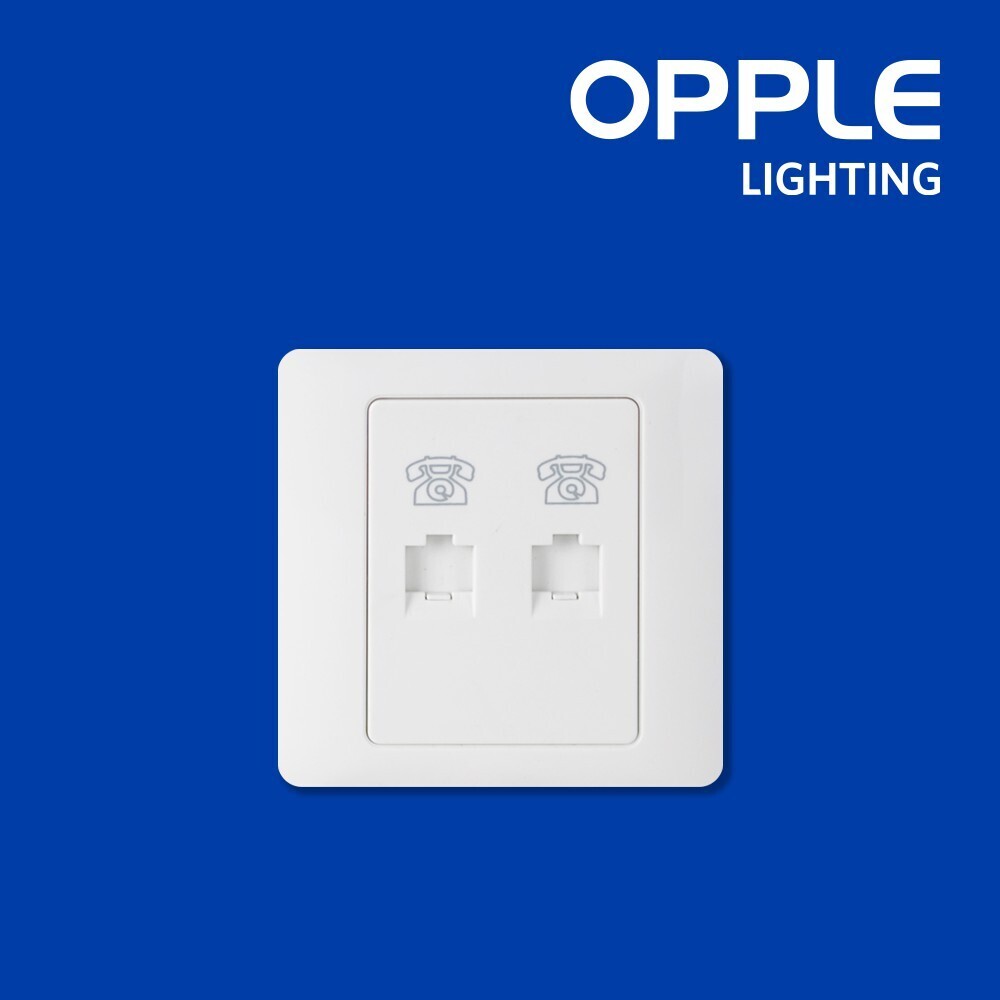 OPPLE OP-C016202-telephone twin Switch and Socket (OP-20-044)