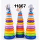 Baby Cele Rainbow Bunny Stacking Rings Tower 11867
