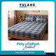 Yulang Poly Cotton Bedsheet Set Single (3PCS) YGJEB6-7867Gy