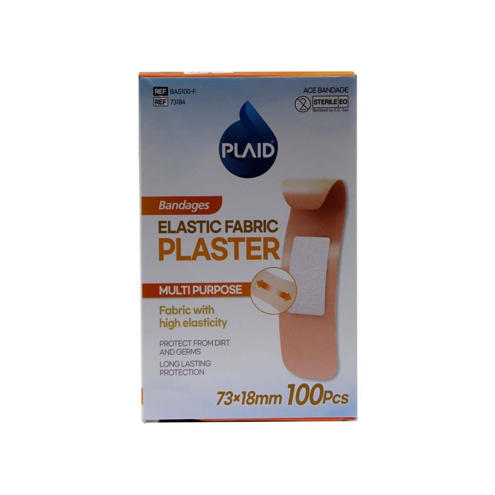 Plaid Elastic Fabric Plaster Multipurpose 100PCS