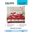 Yulang Poly-Cotton Double Bedsheet Set YL-1463 Red