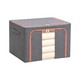 Foldable Clothes Storage Box 100 Large (Gray)