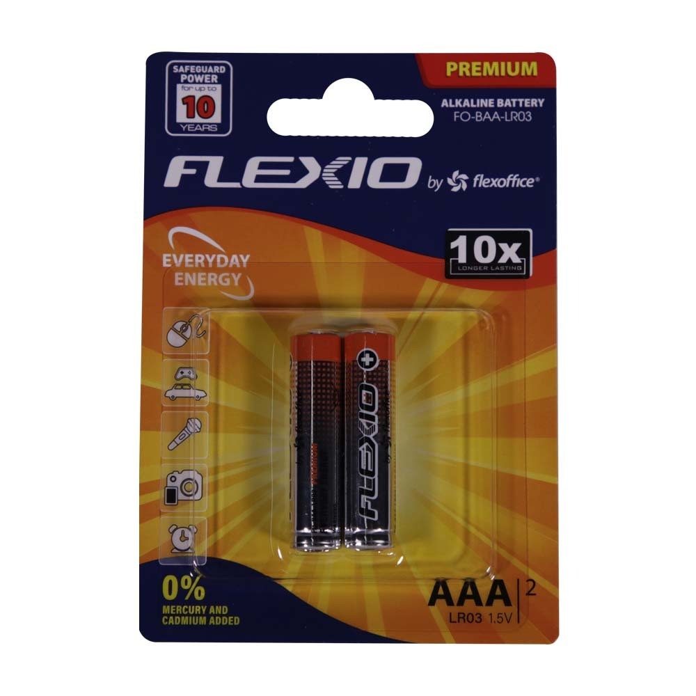 Flexio Alkaline Battery AAA 2PCS FO-BAA-LR03