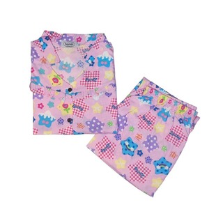 Bambi Womenwear Spun Oneset S/L Light Blue AA0062 XL