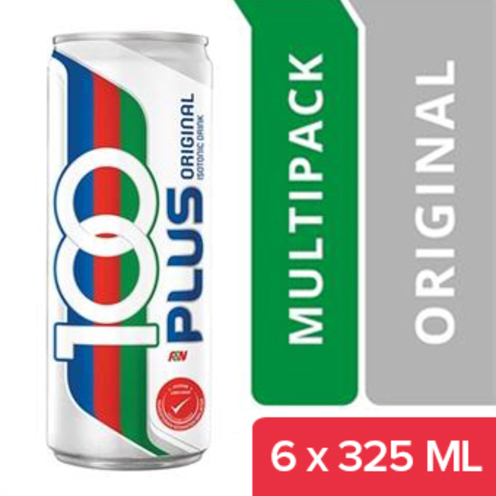 100 Plus Isotonic Drink Original 325MLx6PCS