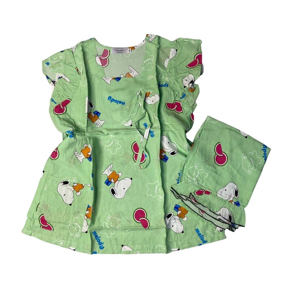 Bambi Womenwear Spant One Set S/S Green AA0056 XL