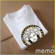 memo ygn Versace head unisex Printing T-shirt DTF Quality sticker Printing-White (Large)