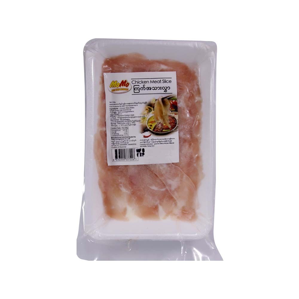 Mo Mo Frozen Chicken Meat Slice 100G
