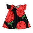 Baby Girl Girl Strawberry Print Flutter-Sleeve Dress 20620085