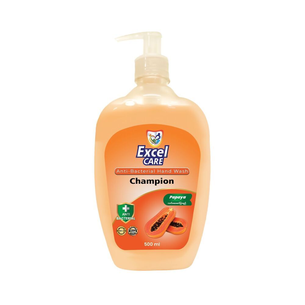 Excel Care Champion Anti-Bacteria Hand Wash 500ML (Papaya)
