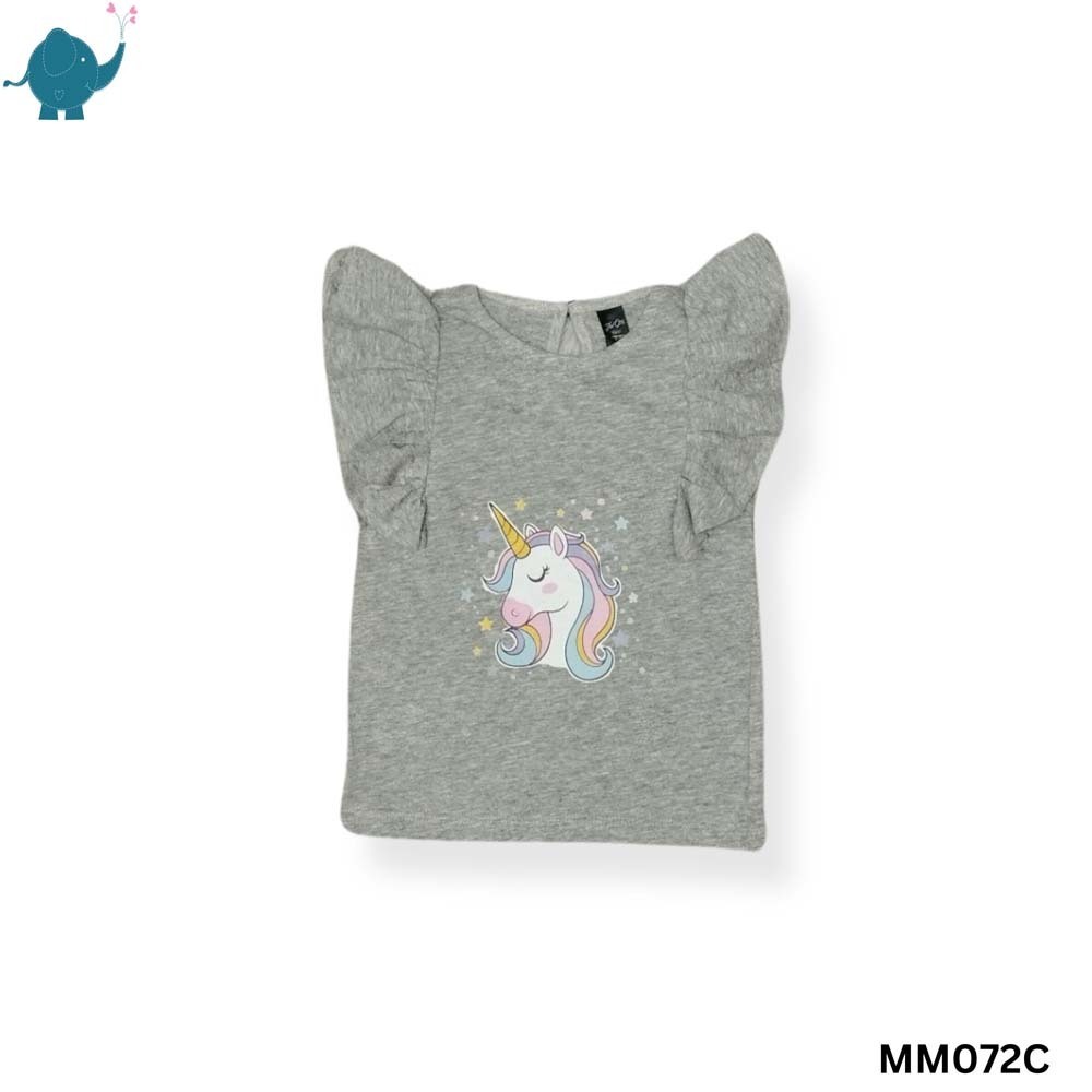 Max & Mia Kid Girl Sleeveless Top MM072C Light Gray Extra Small