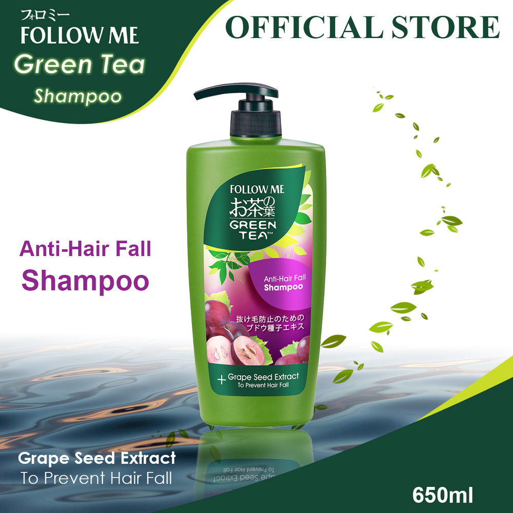Follow Me Green Tea Anti-Hair Fall Shampoo 650ML