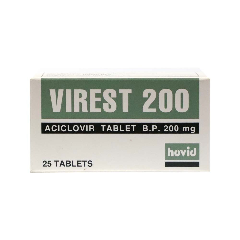 Virest 200 Aciclovir Tablets 200MG 5PCS x 5