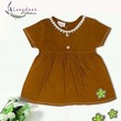 Lavender Girl Spant Dress(Design-22) Brown Large