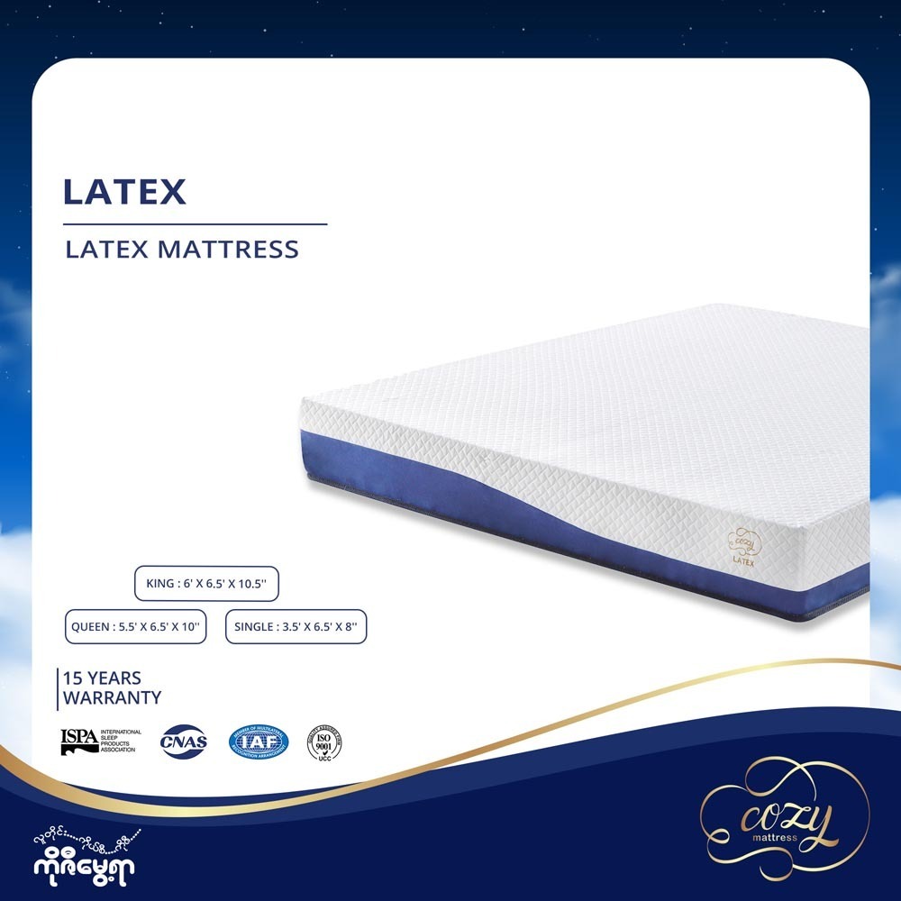 Latex Mattress King  White