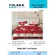 Yulang Poly-Cotton Double Bedsheet Set YL-1463 Red