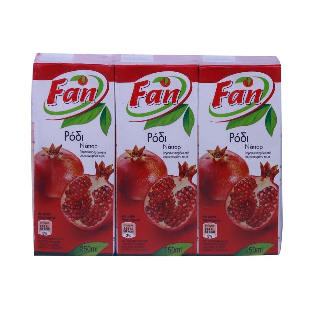 Fan Fruit Juice Pomegranate Nectar 250ML x 3PCS