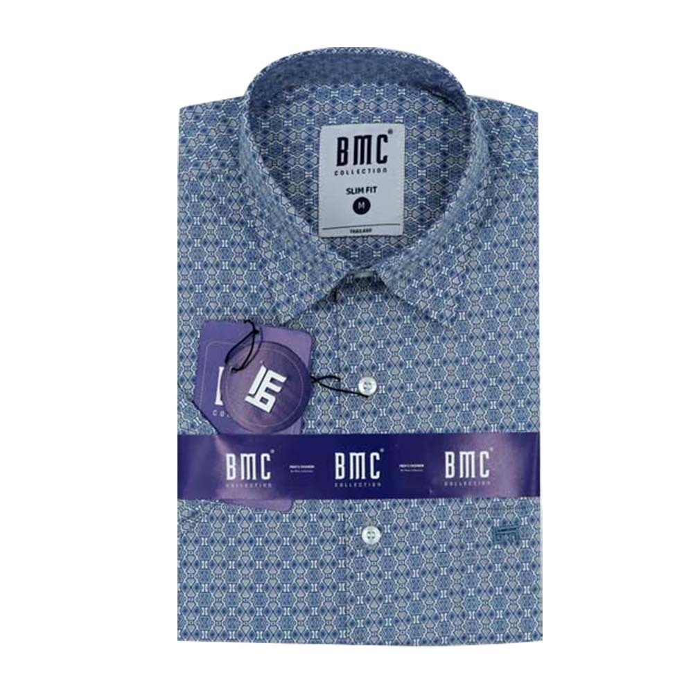 BMC Slimfit Shirts Short Sleeve 2310052 (Design-3) Large