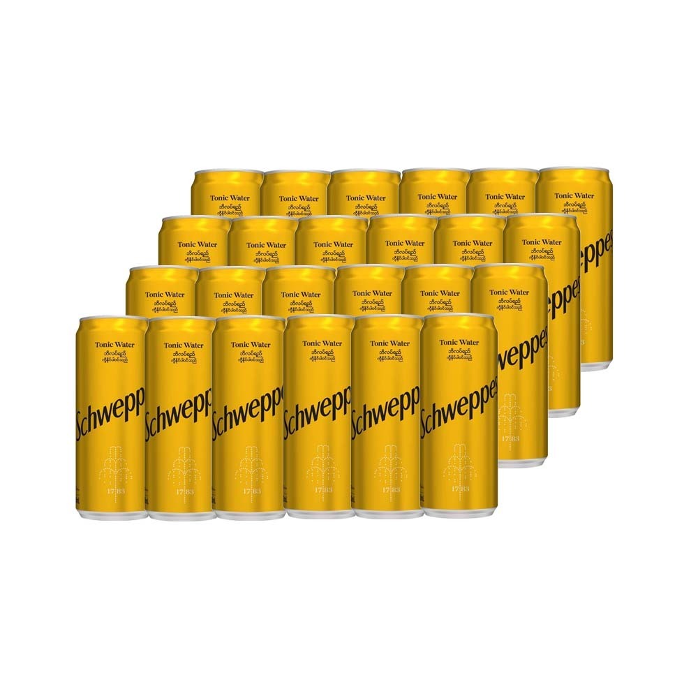 Schweppes Tonic Water Carbonated Soft Drink 330MLx24PCS
