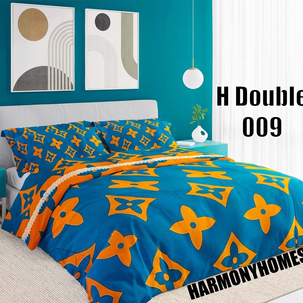 Harmoy Homes Bed Sheet Double (6' x 6.5' x 9") HH Double 009